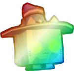 Shiny Rainbow Wizard Cat