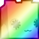 Shiny Rainbow Yellow Huge Chroma Ink Blob