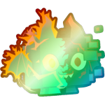 Shiny Rainbow Yin-Yang Dragon