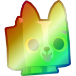 Shiny Rainbow Zombie Corgi