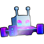 Shiny Rave Meebo in a Spaceship