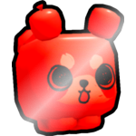Shiny Red Balloon Panda