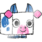 Shiny Sketch Cow