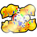 Shiny Soccer Trophy Golem