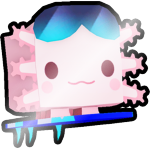 Shiny Surfboard Axolotl
