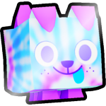 Shiny Tiedye Dog
