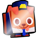 Shiny Train Conductor Dog