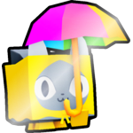 Shiny Umbrella Cat