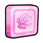 Spring Pink Rose Token